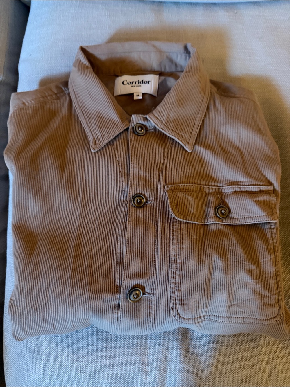 Corridor Men’s Tan Corduroy Shirt Jacket